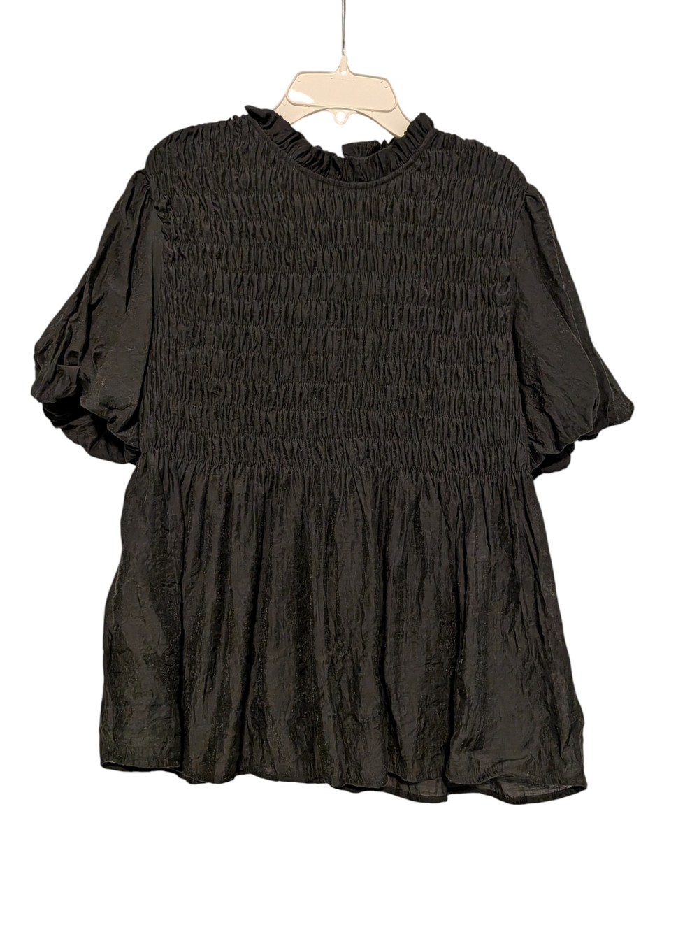 Hudson Gray - Smocked Puff-Sleeve Blouse